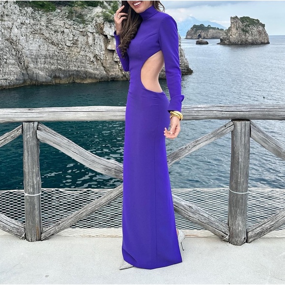 monot backless maxi dress Mônot Clothing | Dresses | Purple Size 2 Color:Cloudy Blue cturquoise Hot Sparkly Bachelorette Party Lungomarelibri Featuring a straight neckline